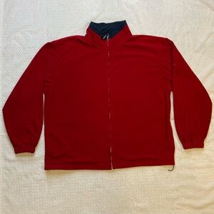 Free country red corduroy full zip jacket